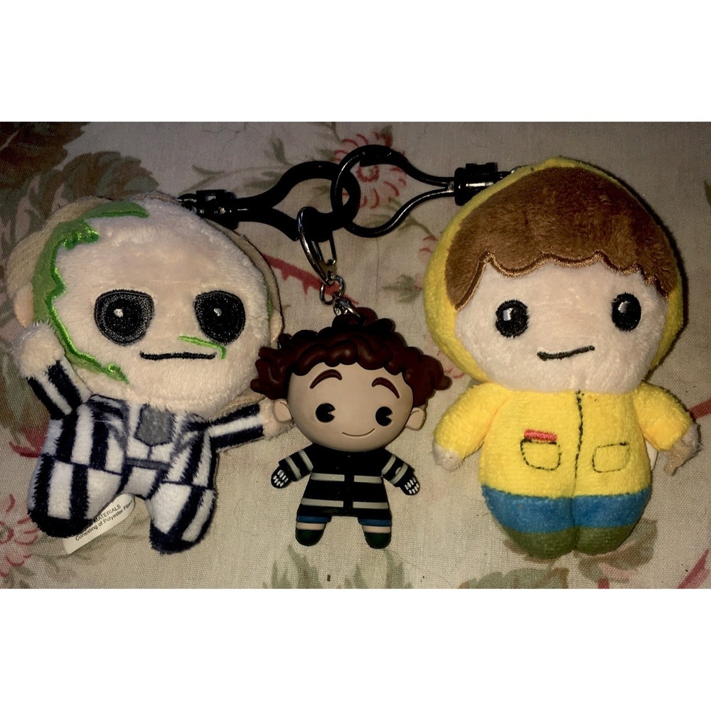 Beetle‎ Juice Wybie Thrills and Chills 3D KeyChain Lot